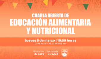 CHARLA ABIERTA DE EDUCACI�N ALIMENTARIA NUTRICIONAL